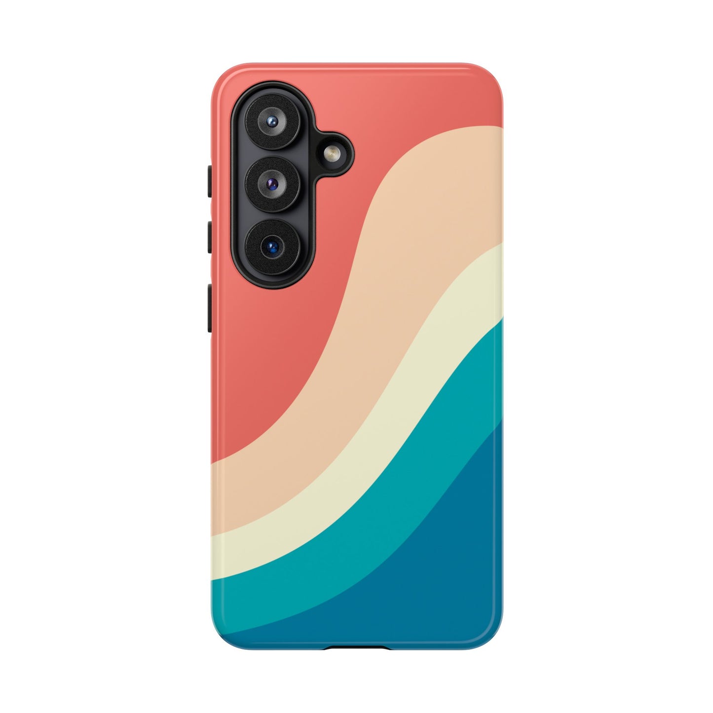 Retro Sunset Wave Tough Phone Case