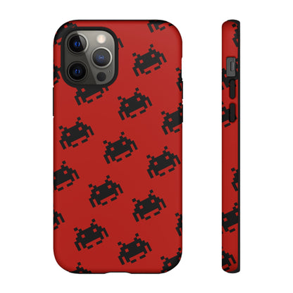 Red Pixel Alien Tough Phone Case