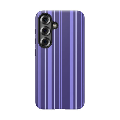 Berry Violet Stripe Tough Phone Case