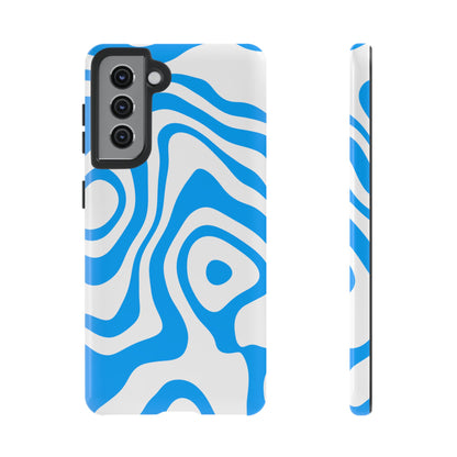 Blue Contour Tough Phone Case
