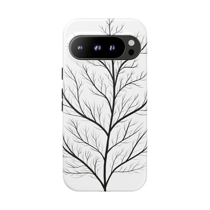 Black Branch Tree Tough Phone Case