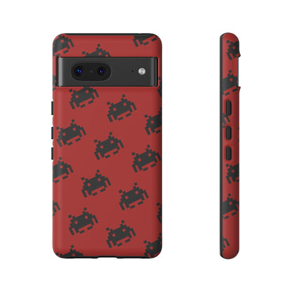 Red Pixel Alien Tough Phone Case