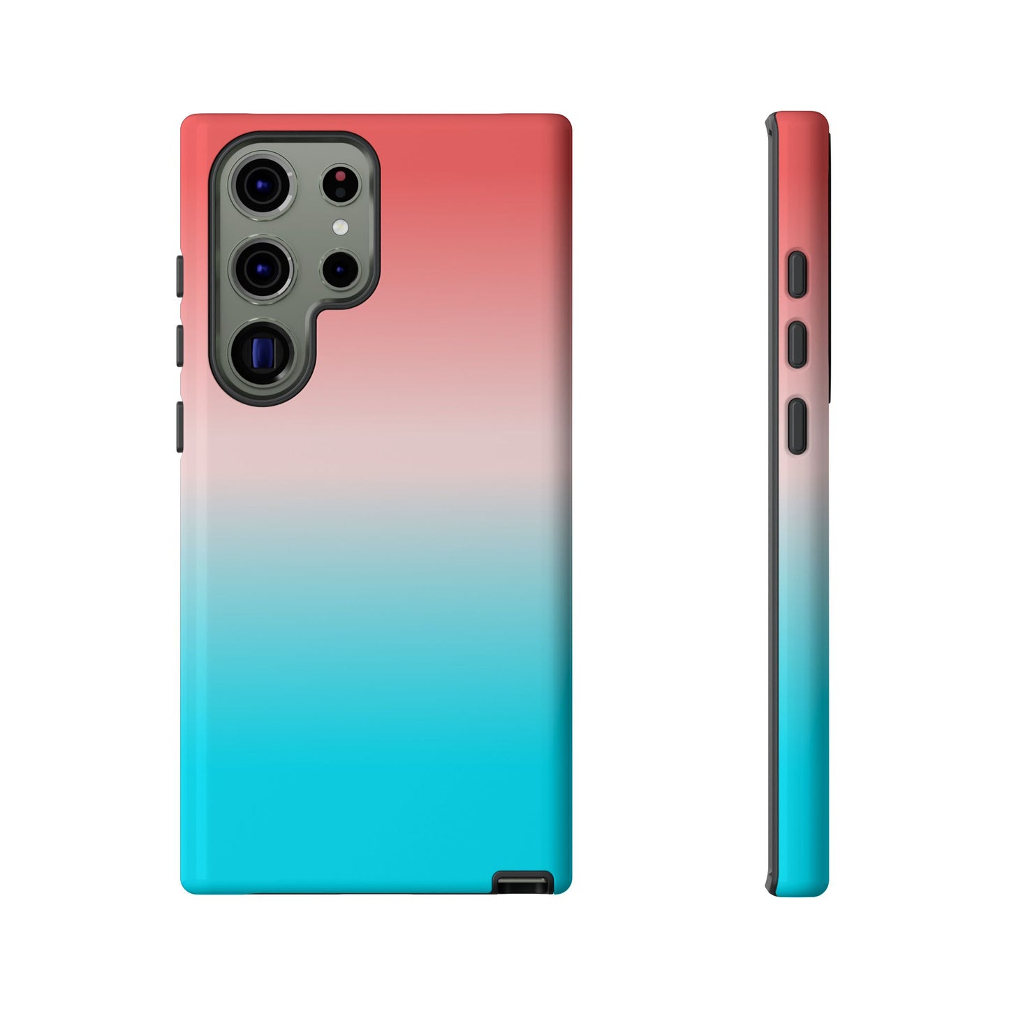 Pink Aqua Gradient Tough Phone Case