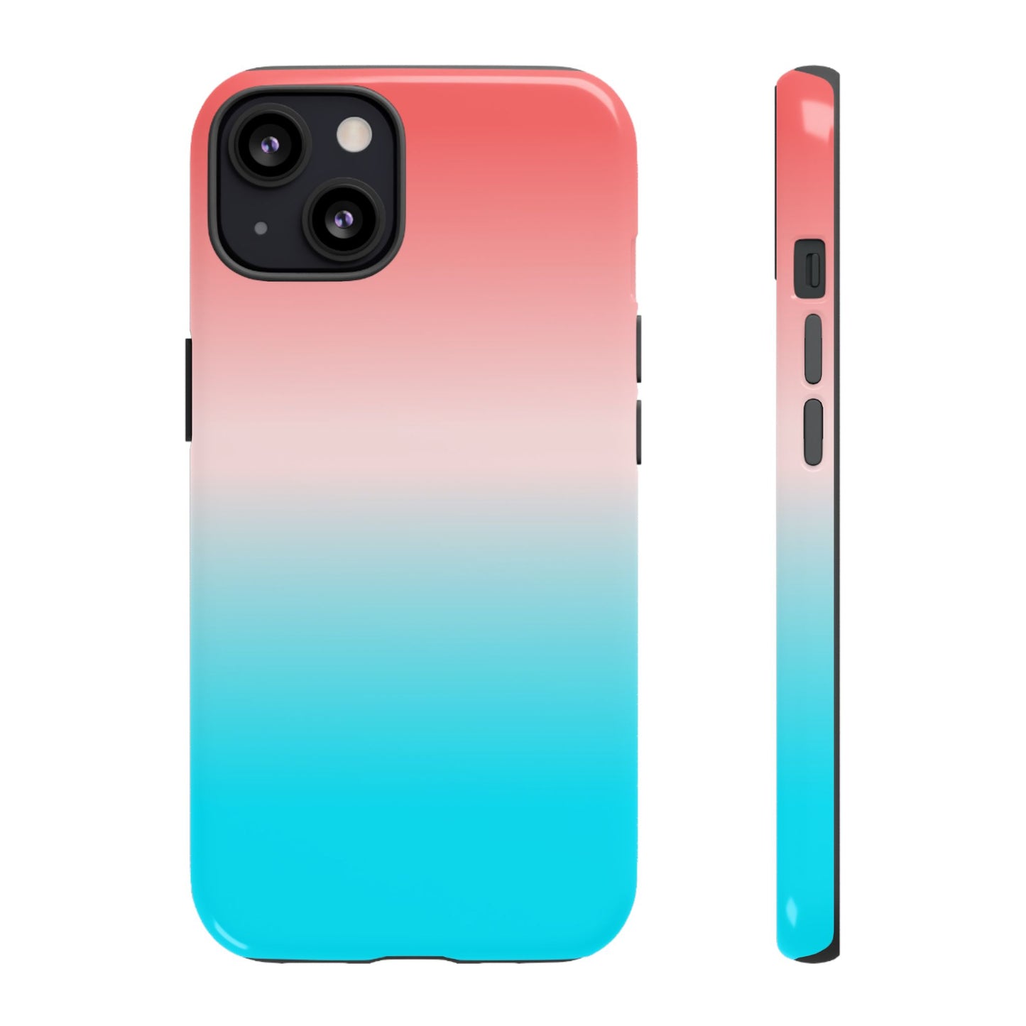 Pink Aqua Gradient Tough Phone Case