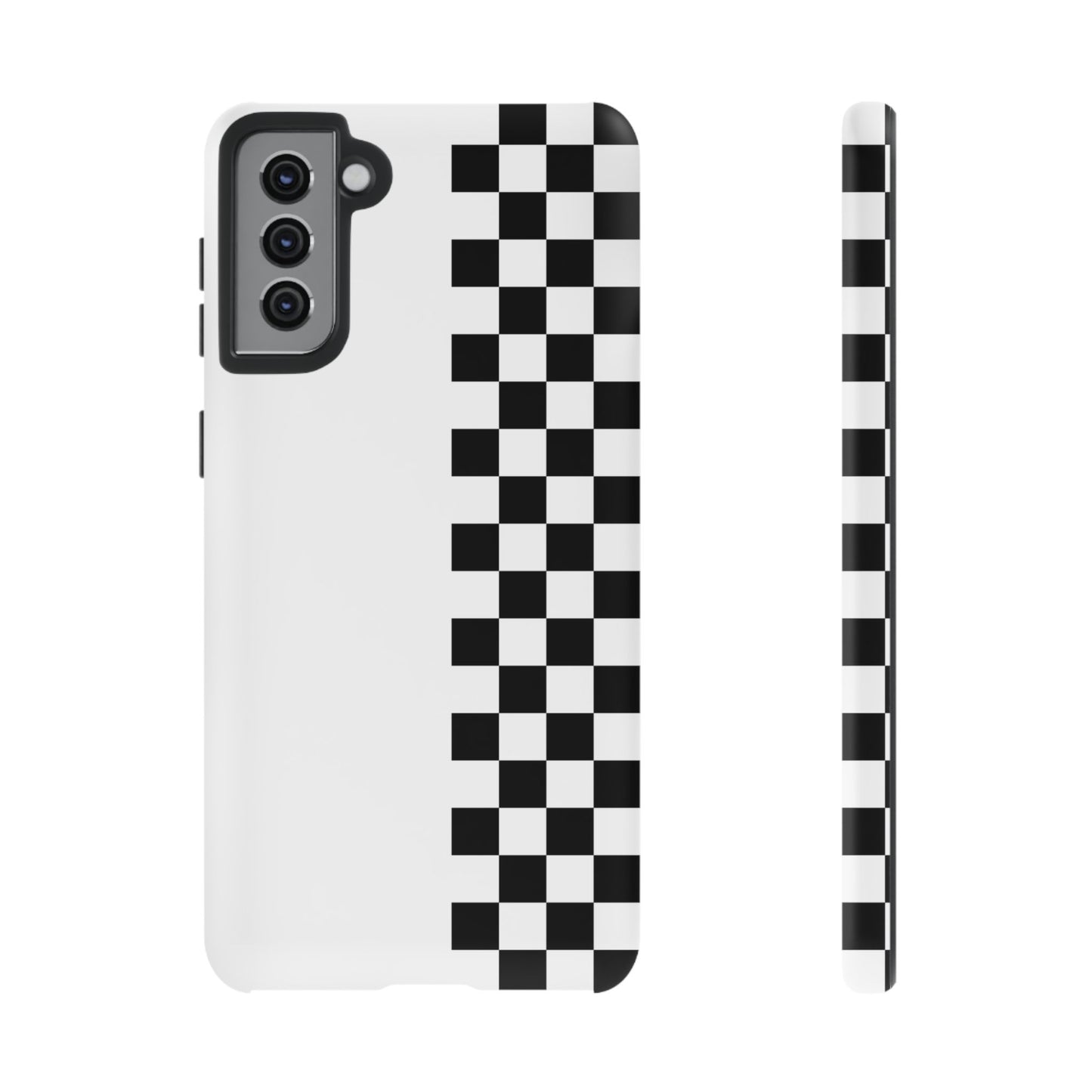 Checker Stripe Tough Phone Case