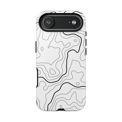 Minimal Topographic Tough Phone Case