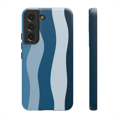 Blue Tide Wave Tough Phone Case