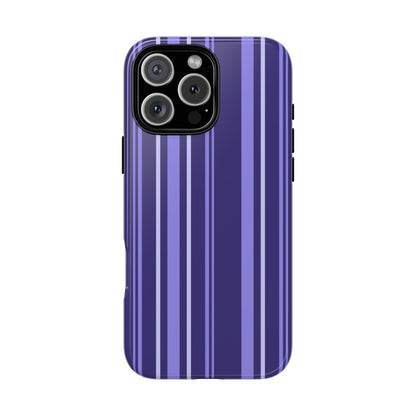 Berry Violet Stripe Tough Phone Case