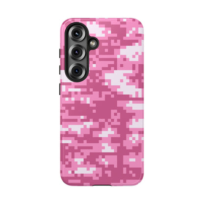Pink pixel Camo Design Tough Phone Case
