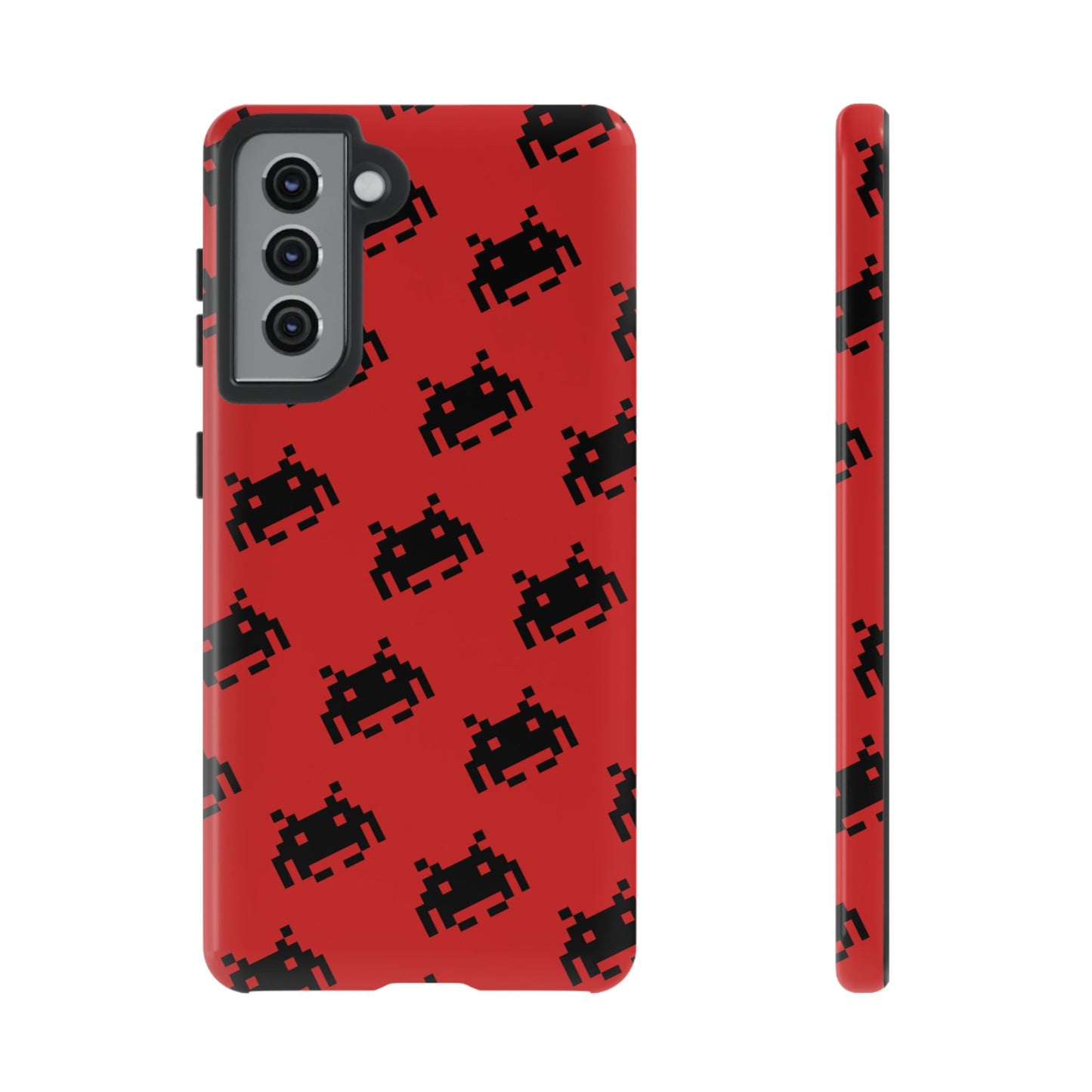 Red Pixel Alien Tough Phone Case