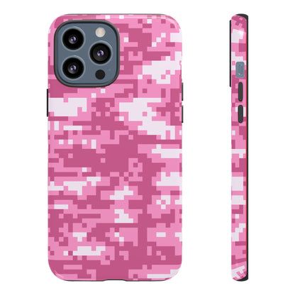 Pink pixel Camo Design Tough Phone Case