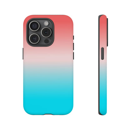 Pink Aqua Gradient Tough Phone Case