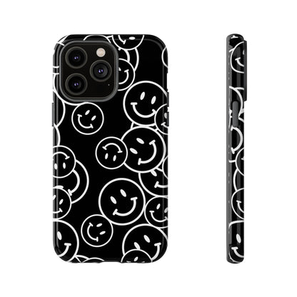 Happy Face Pattern Tough Phone Case