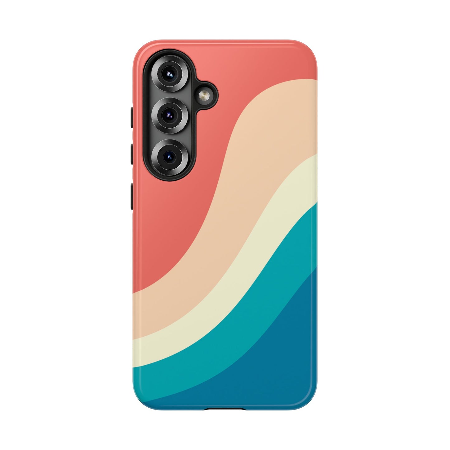 Retro Sunset Wave Tough Phone Case