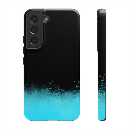 Black Aqua Splash Tough Phone Case