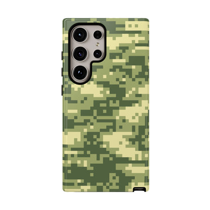 Olive Pixel Camo Tough Phone Case