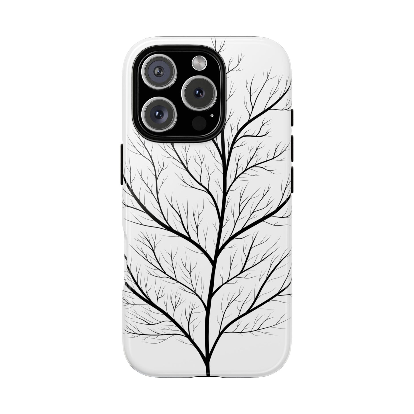 Black Branch Tree Tough Phone Case