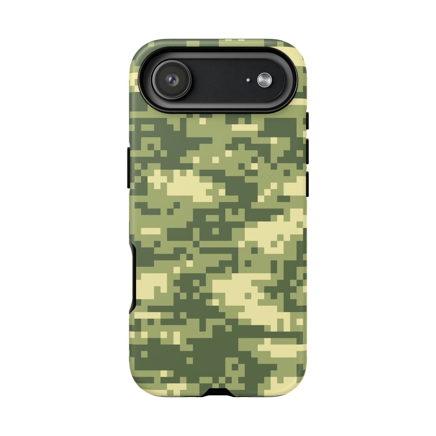 Olive Pixel Camo Tough Phone Case