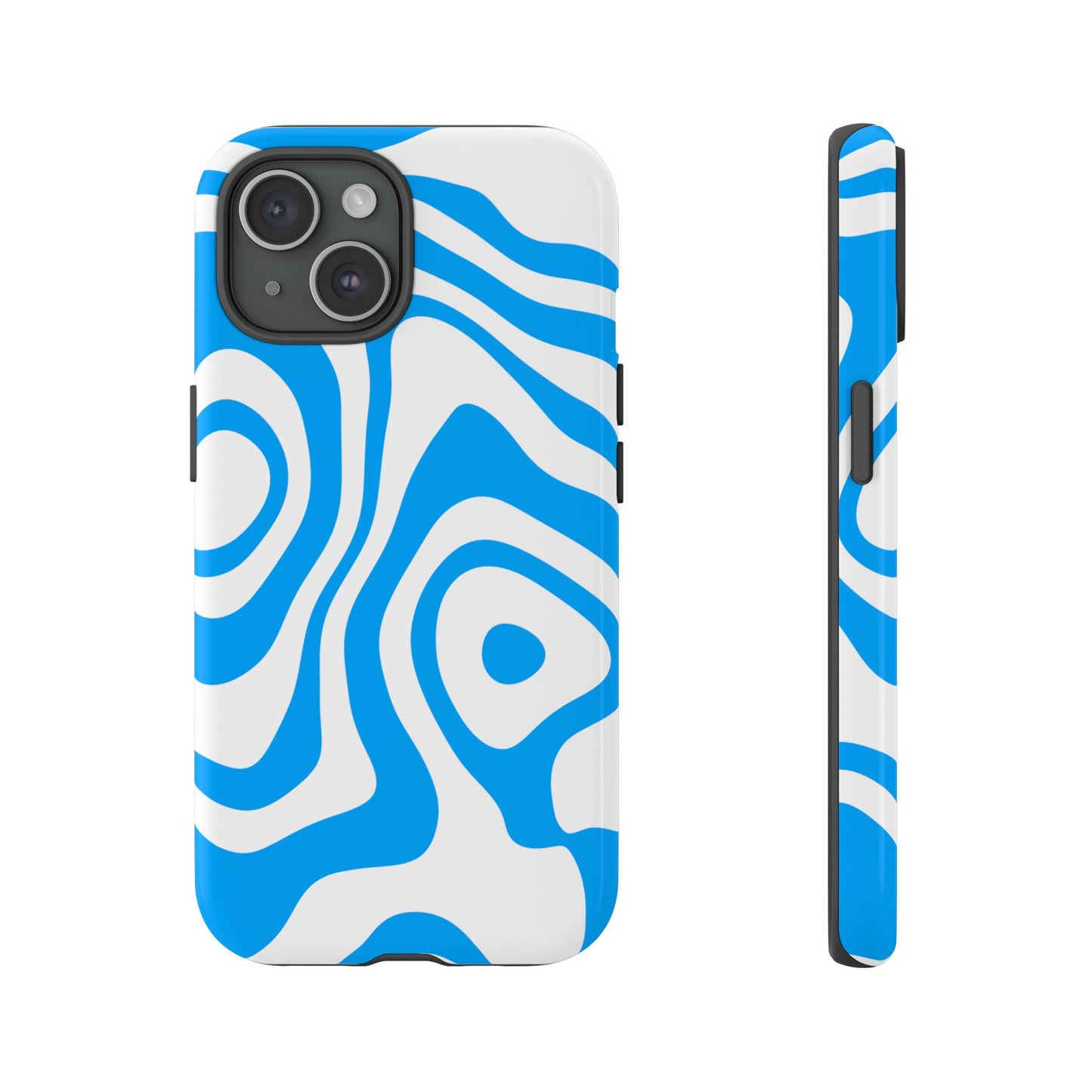 Blue Contour Tough Phone Case