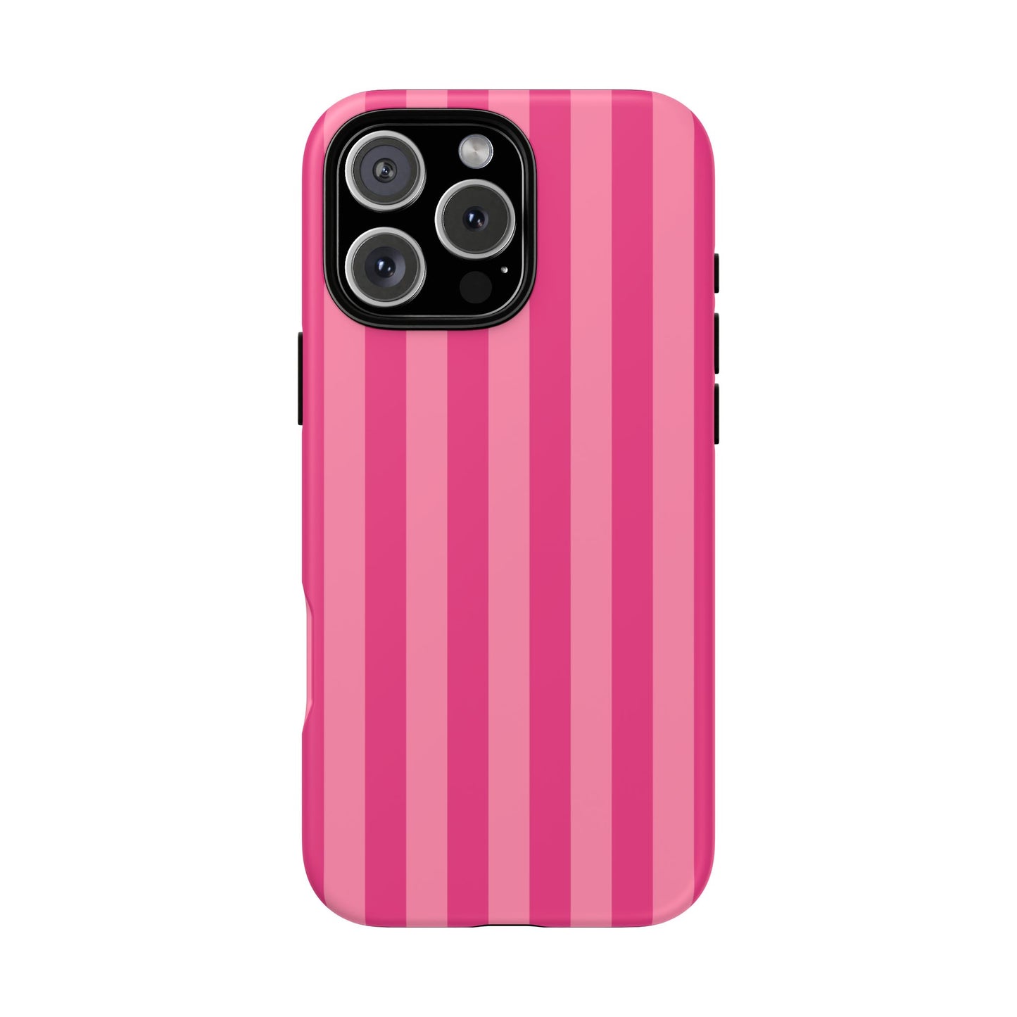 Pink Candy Stripe Tough Phone Case