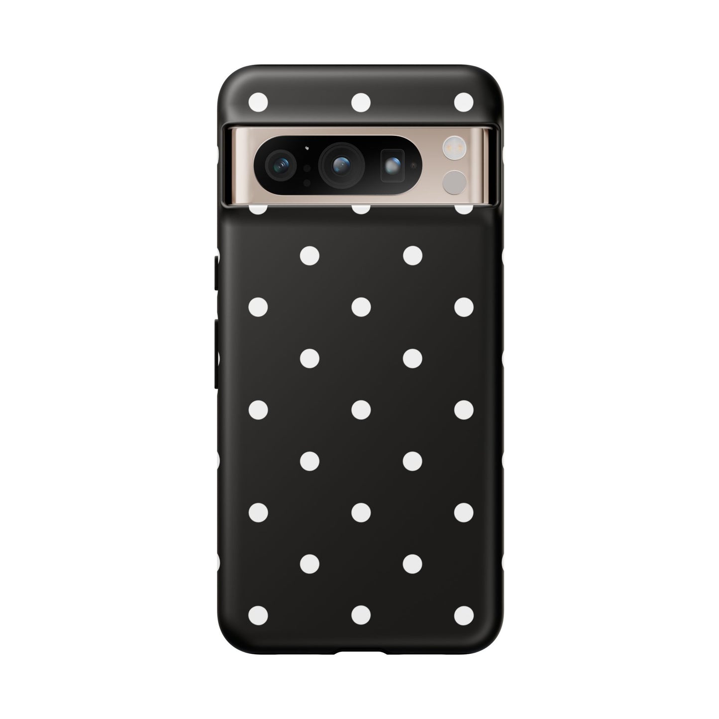 Black Polka Dot Tough Phone Case