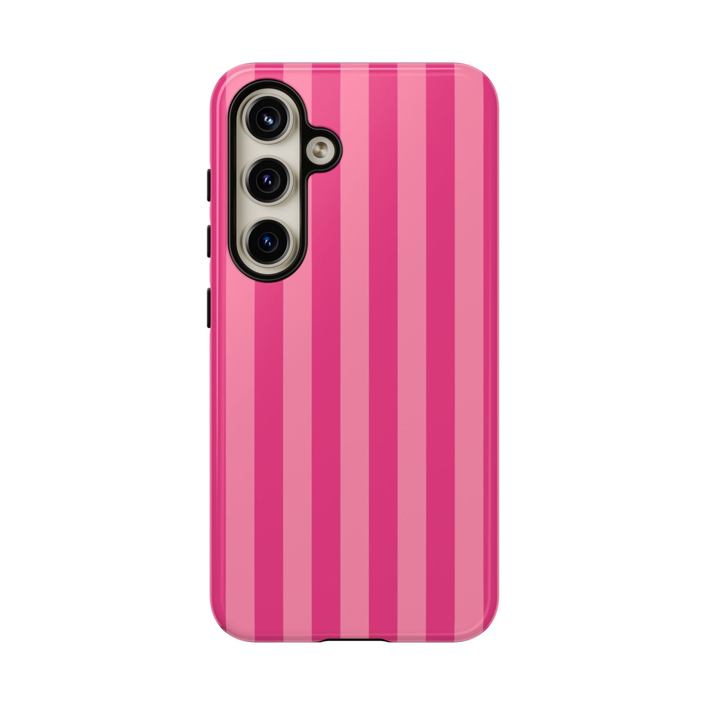 Pink Candy Stripe Tough Phone Case