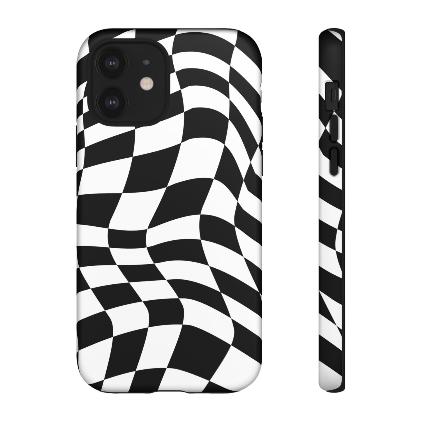 Warped Checker Tough Phone Case