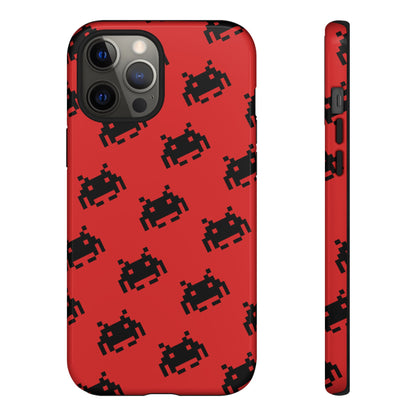 Red Pixel Alien Tough Phone Case
