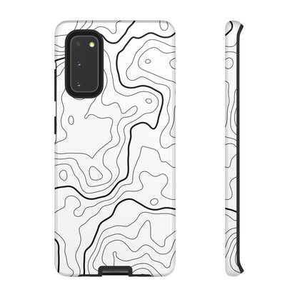Minimal Topographic Tough Phone Case