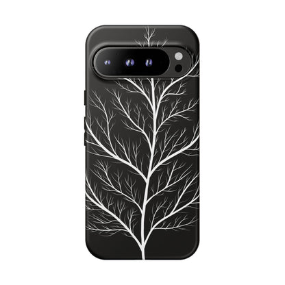White Tree Silhouette Tough Phone Case