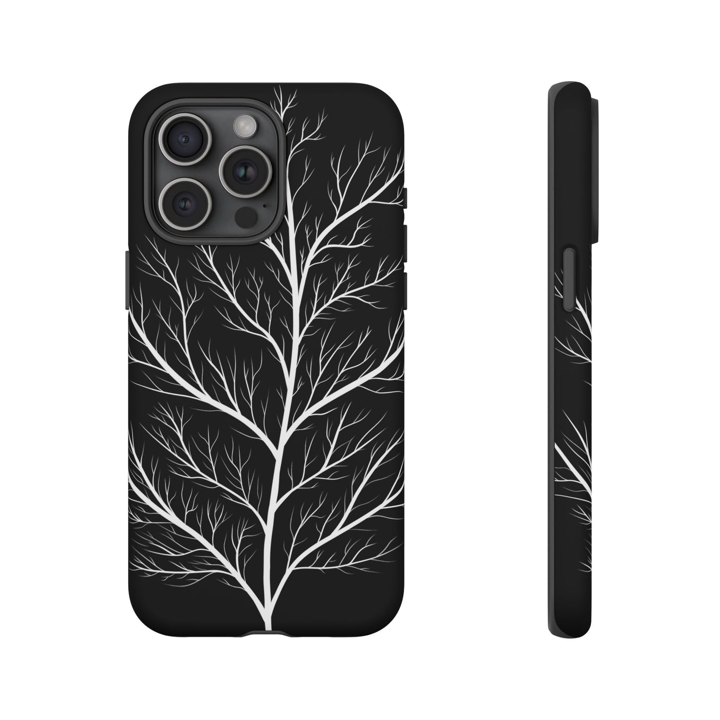 White Tree Silhouette Tough Phone Case