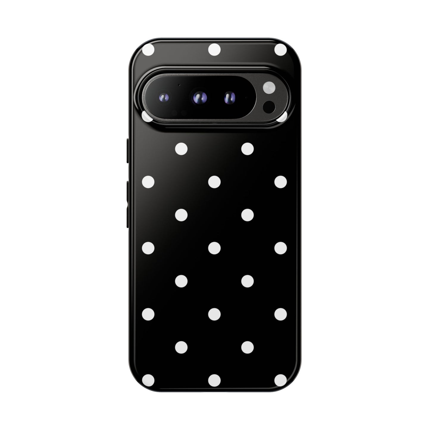 Black Polka Dot Tough Phone Case