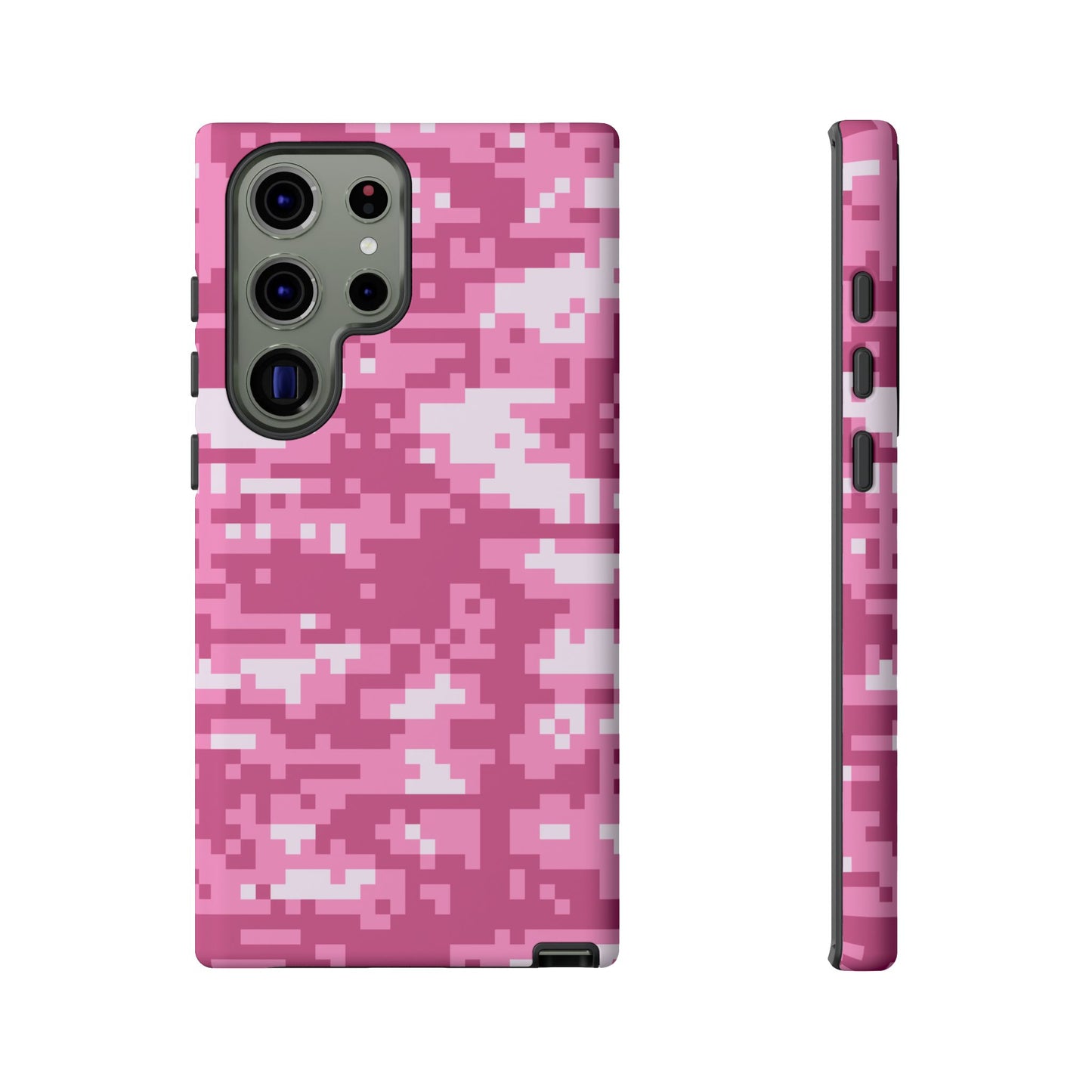 Pink pixel Camo Design Tough Phone Case