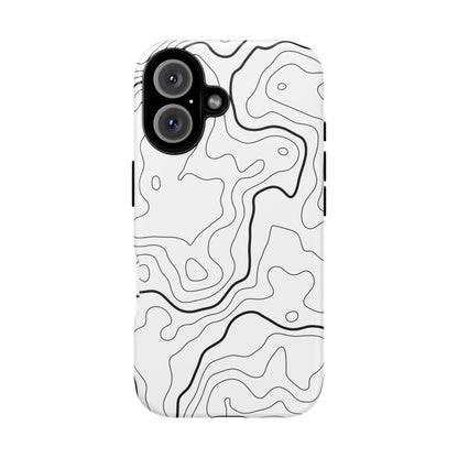 Minimal Topographic Tough Phone Case