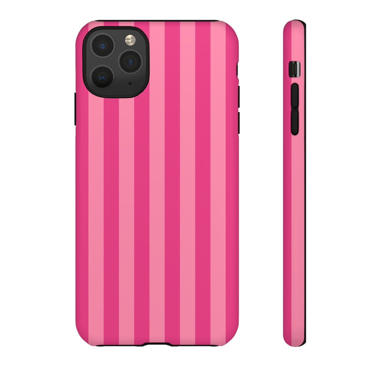 Pink Candy Stripe Tough Phone Case