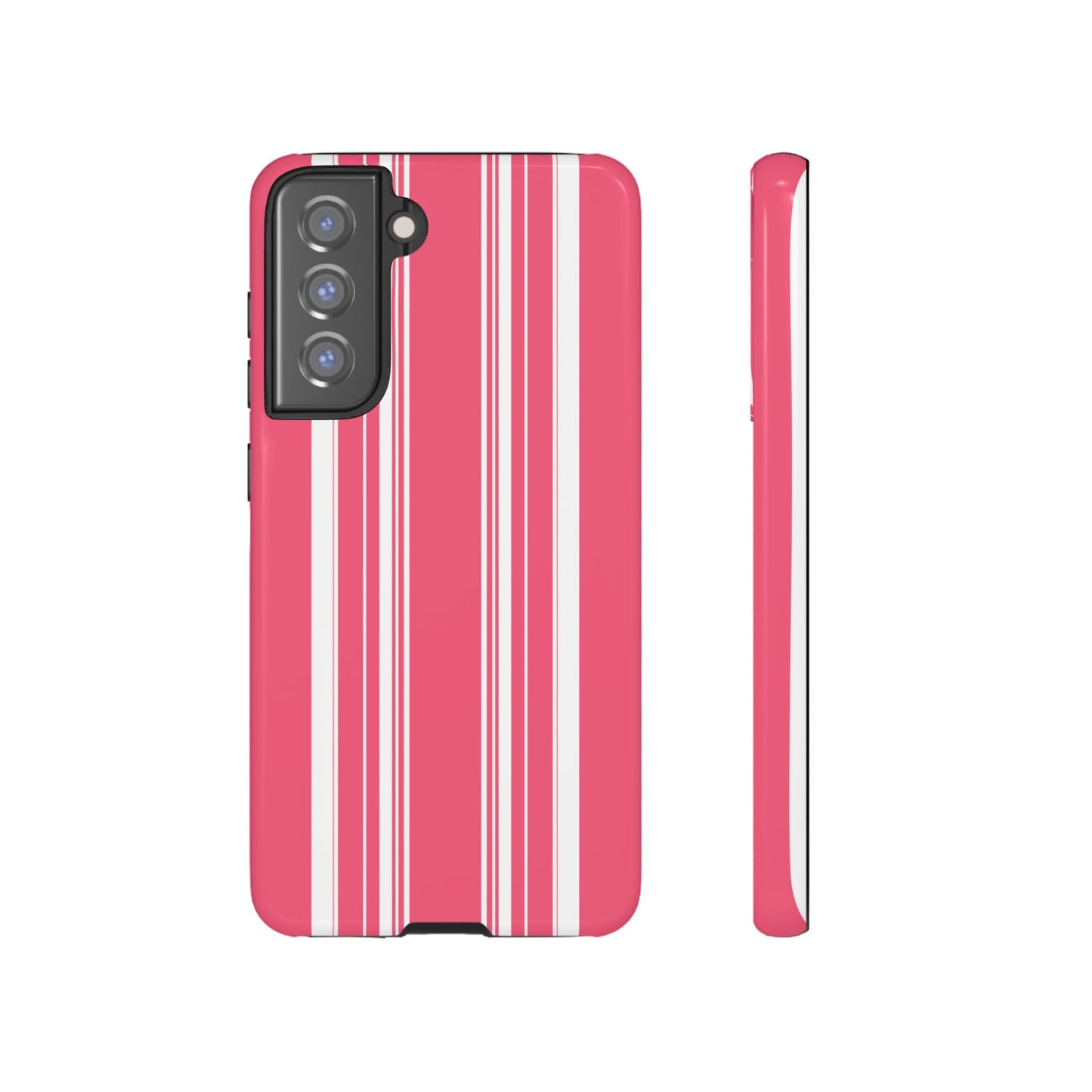 Pink Prep Stripe Tough Phone Case