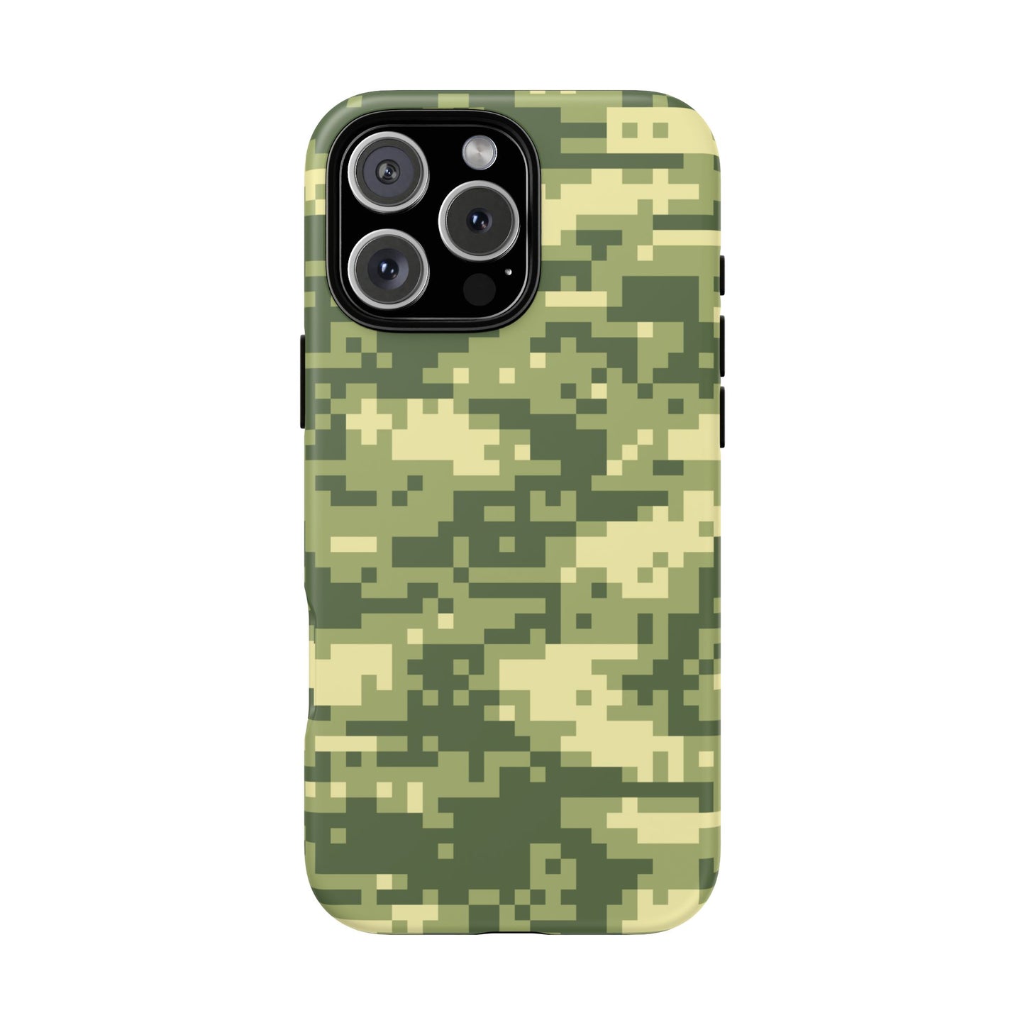 Olive Pixel Camo Tough Phone Case