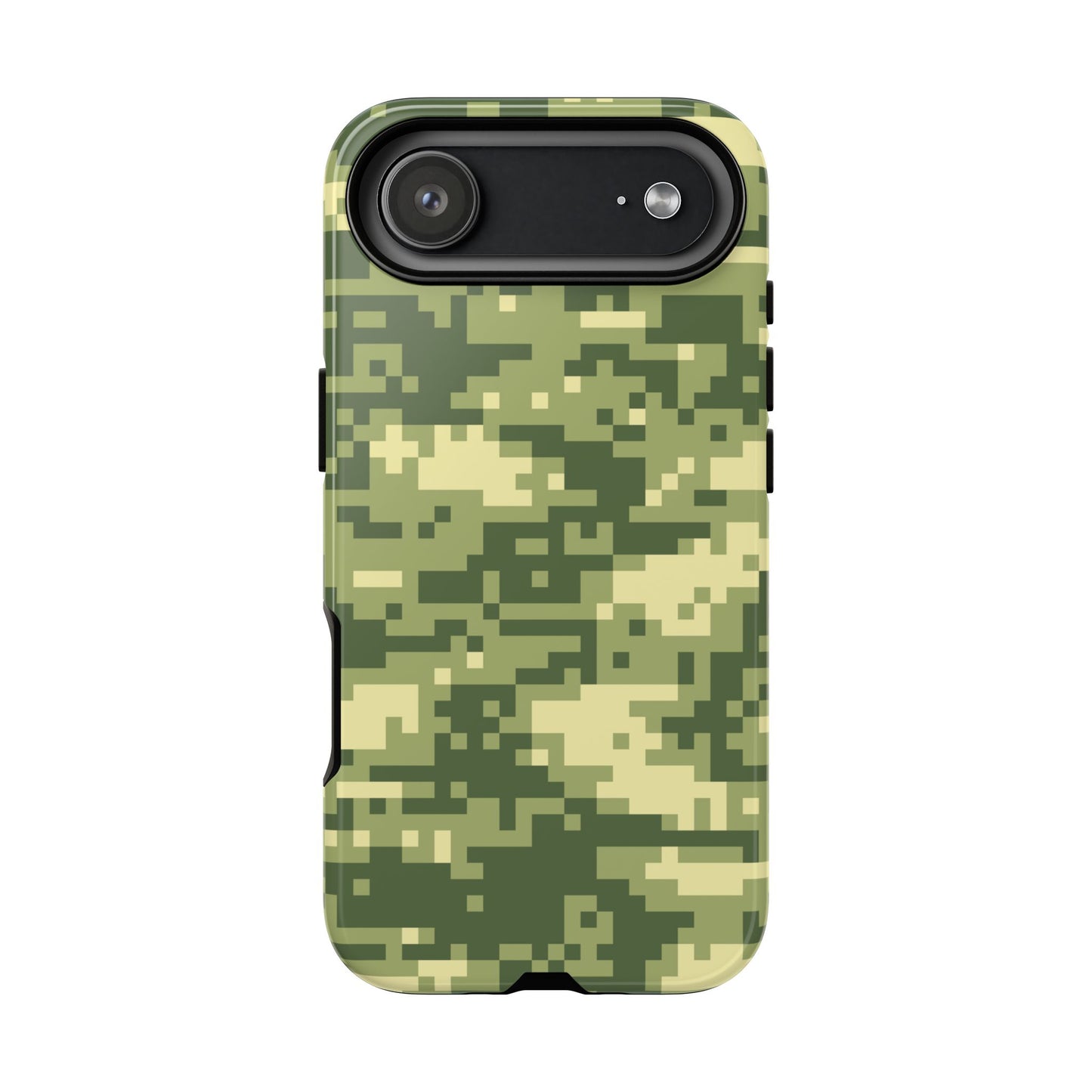 Olive Pixel Camo Tough Phone Case