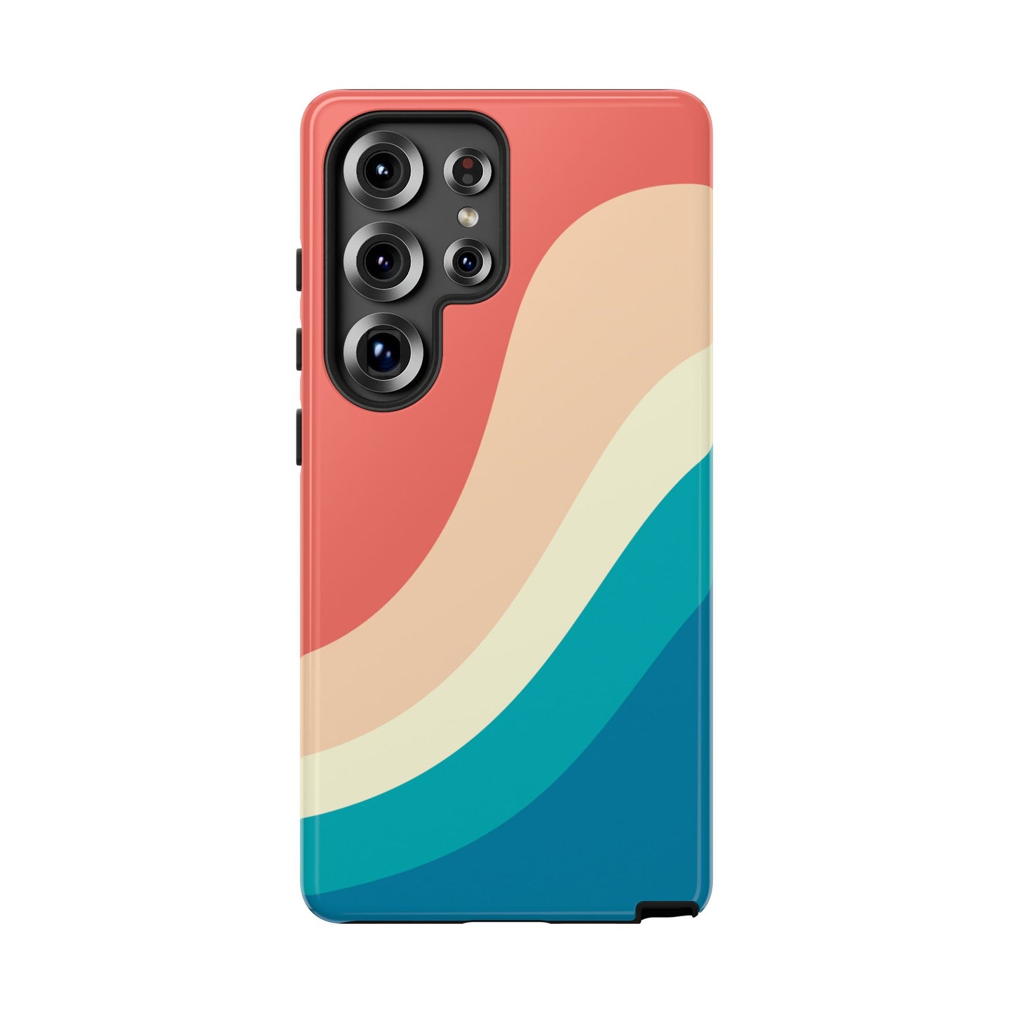 Retro Sunset Wave Tough Phone Case