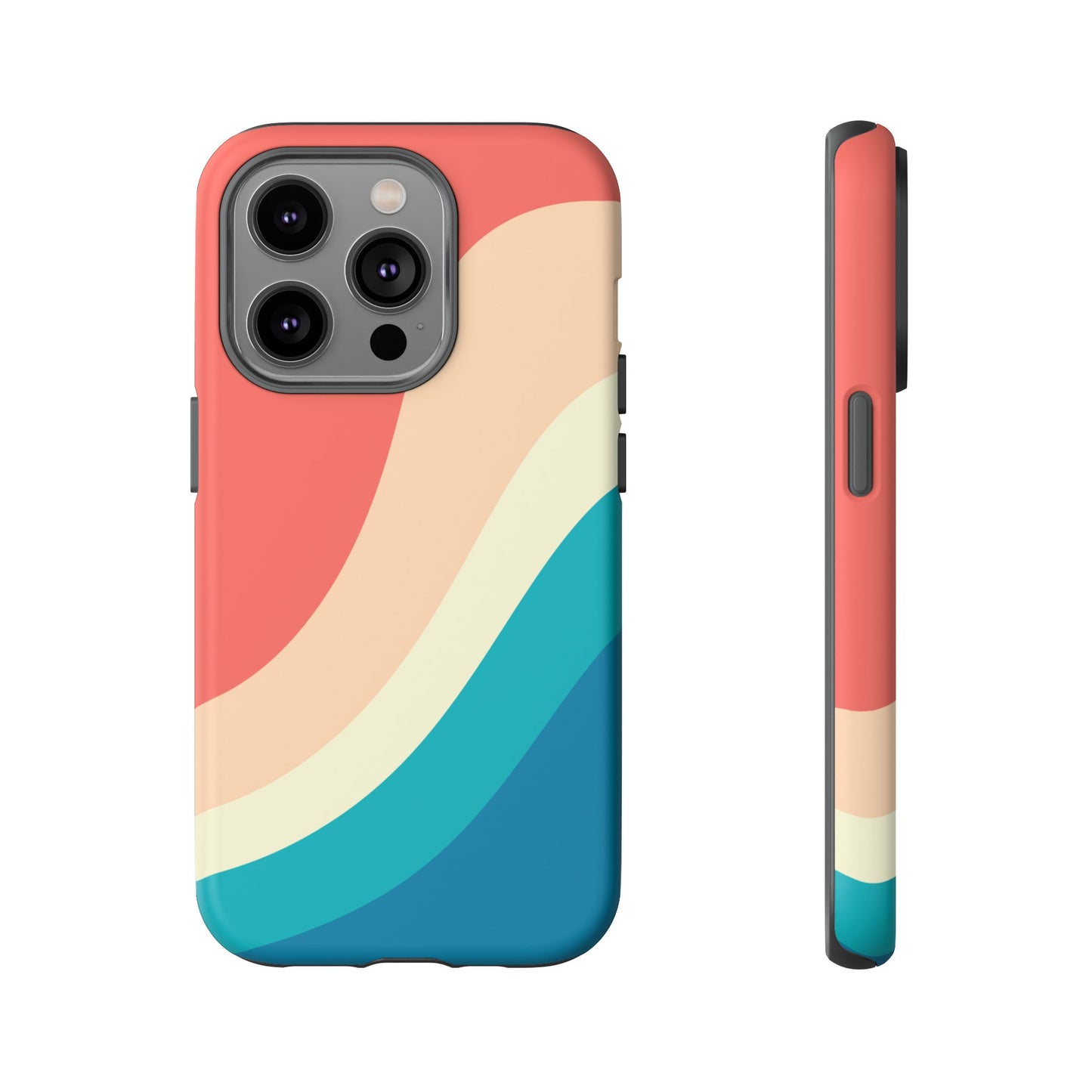 Retro Sunset Wave Tough Phone Case