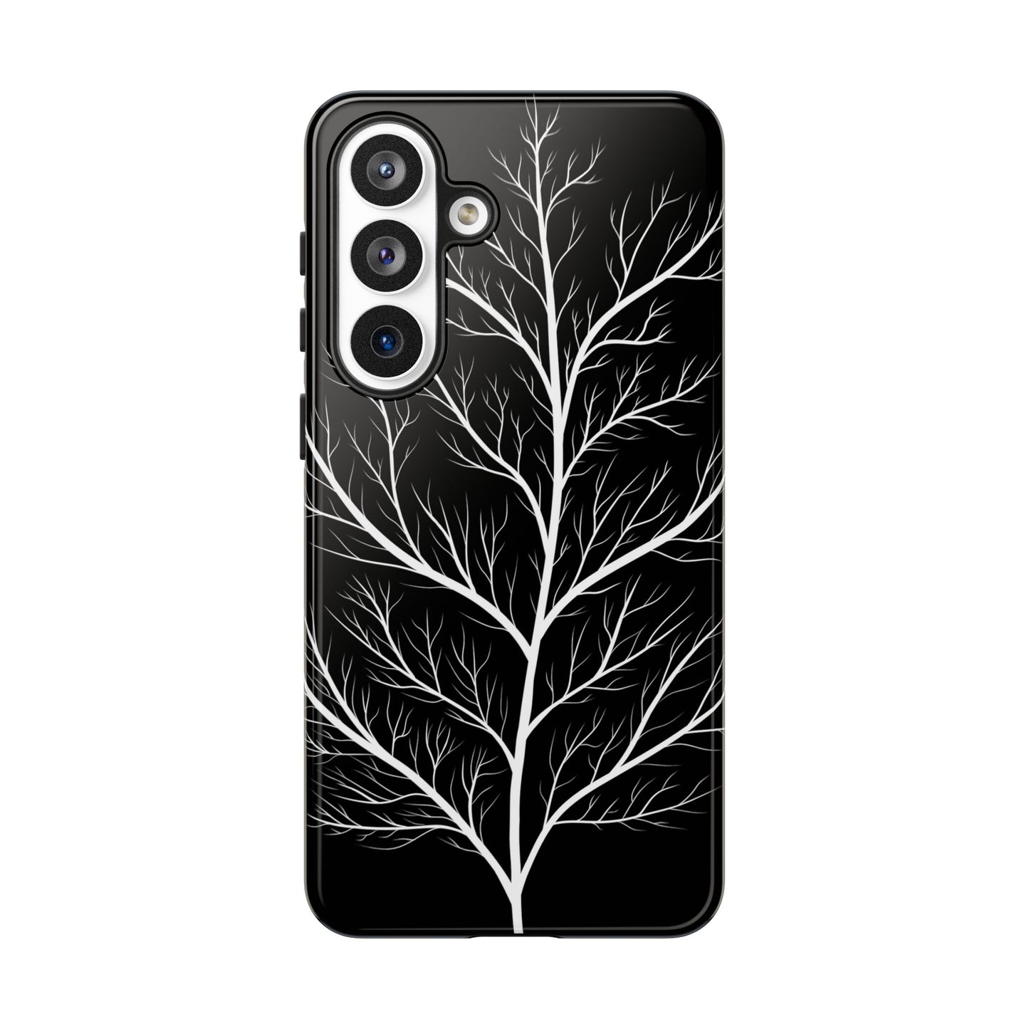 White Tree Silhouette Tough Phone Case