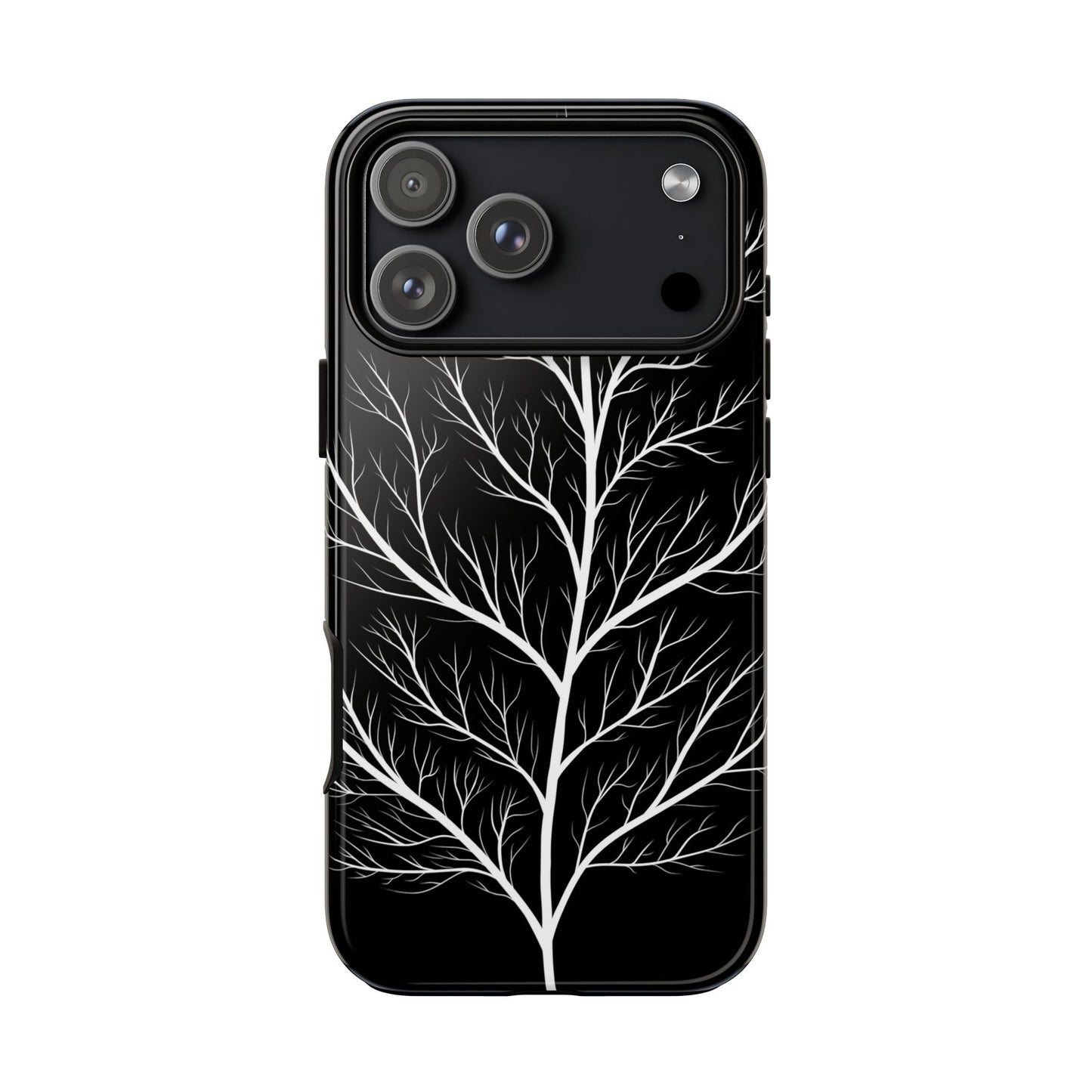 White Tree Silhouette Tough Phone Case