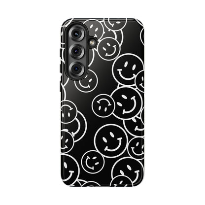 Happy Face Pattern Tough Phone Case