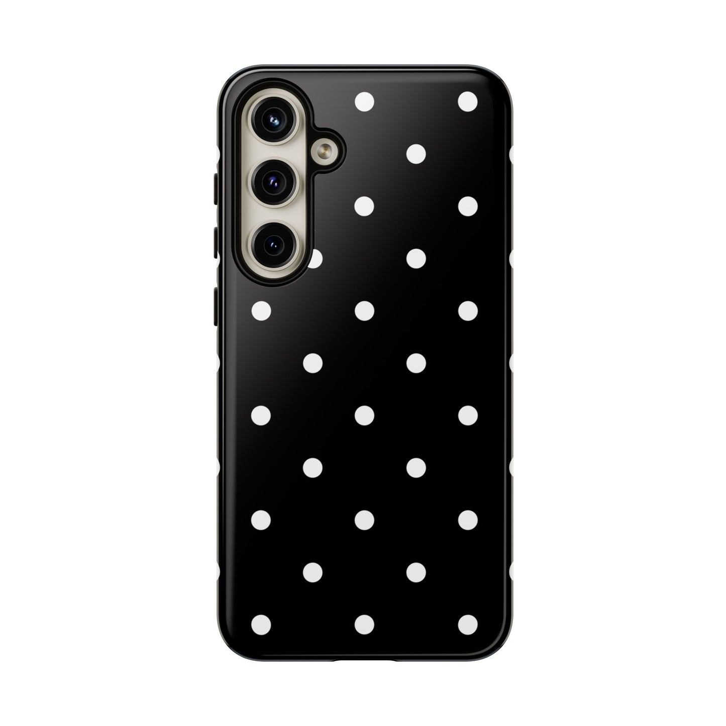 Black Polka Dot Tough Phone Case