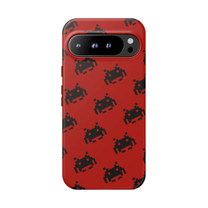 Red Pixel Alien Tough Phone Case