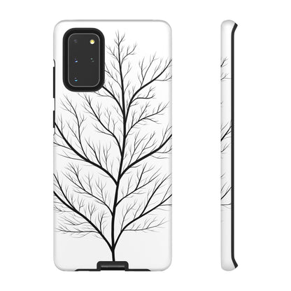 Black Branch Tree Tough Phone Case