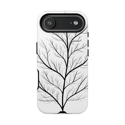 Black Branch Tree Tough Phone Case