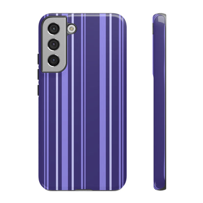 Berry Violet Stripe Tough Phone Case