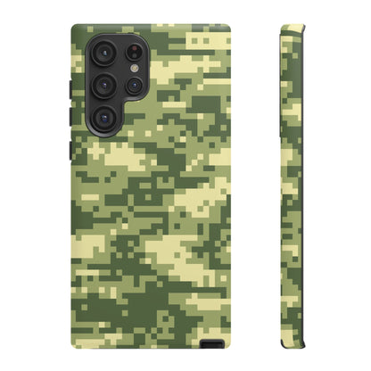 Olive Pixel Camo Tough Phone Case