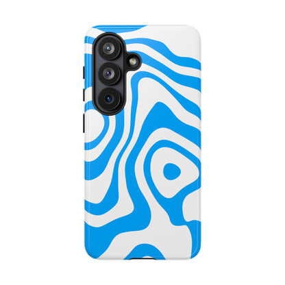 Blue Contour Tough Phone Case